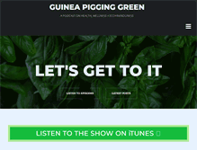 Tablet Screenshot of guineapigginggreen.com